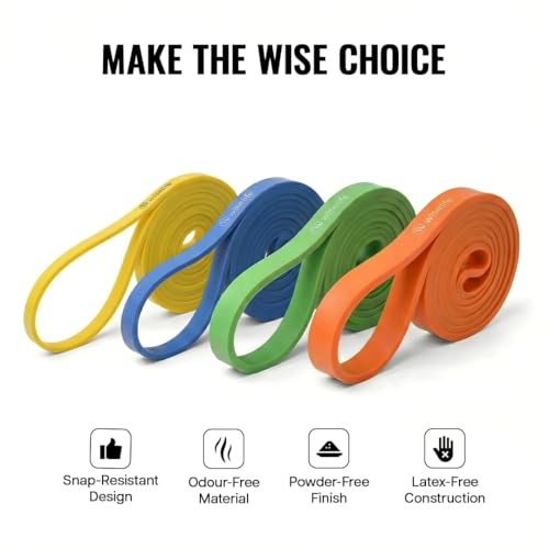 Image of WiseLife Resistance Power Band, Pull Up Assistance Bands, Workout Bands, Exercise Bands, Resistance Bands for Legs, Working Out, Muscle Training,Pull Up Assist Upto 6-15 Kg (Royal Blue)