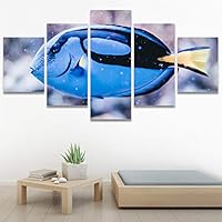 SIGNWIN 5 Panel Canvas Wall Art Peaceful Seas for Home Decorations Ready to Hang - 60
