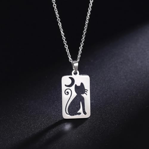 Collier lune en argent 925 de style vintage ciselé main - 4