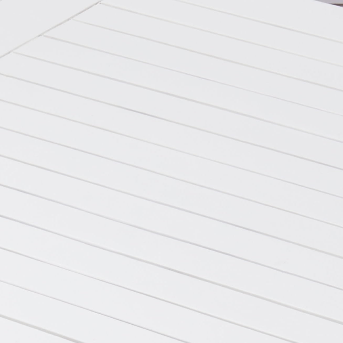 GOWE Caladesi White Rectangular Farmhouse Wood Patio Dining Table for 6 Seaters