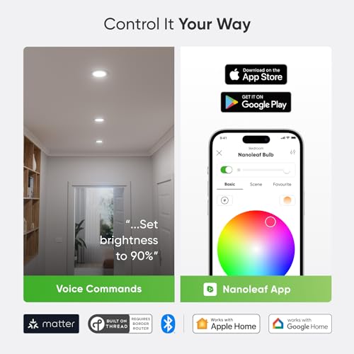 Nanoleaf Smart LED Ceiling Lights (4" Downlight (4PK)) by Nanoleaf - Image 5