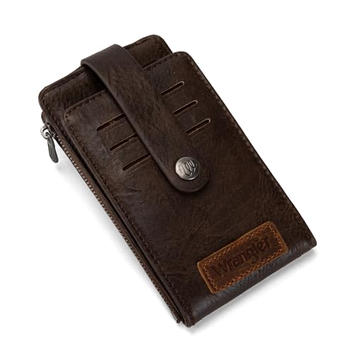 Wrangler Womens Bifold Wallet Vintage Multi Credit Card Holder for Women Slim Minimalist with Zipper Pocket Coin Purse4