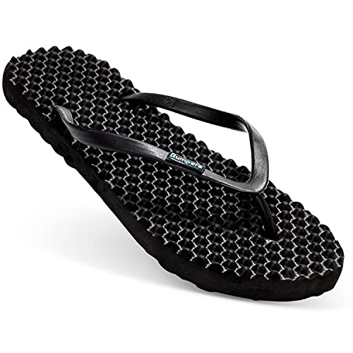 Flip Flops For Women - Beach & Shower Sandals For Womens, Comfortable Massage Acupressure Slippers, Indoor & Outdoor Footwear