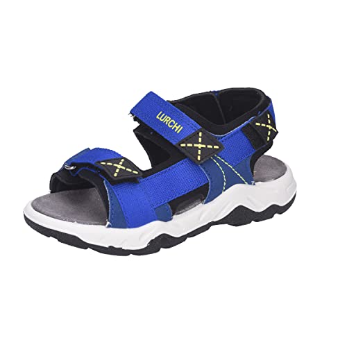 Sandales Lurchi Odono pour garçon en cuir bleu souple