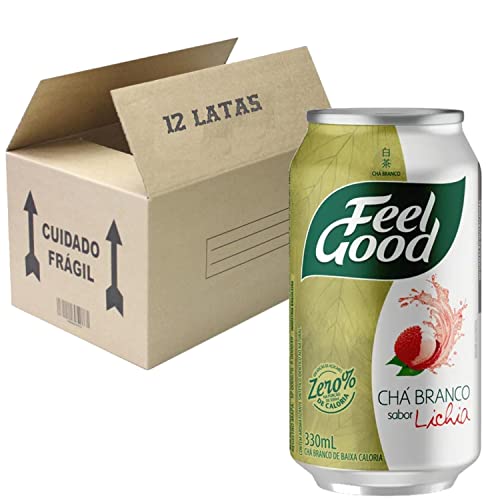 12x Chá Branco FEEL GOOD C/ Lichia Lata 330ml
