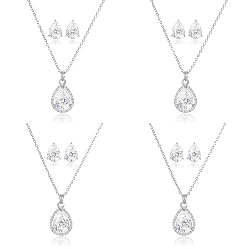 Juego de joyas para dama de honor ideal para bodas de día y banquetes de gala