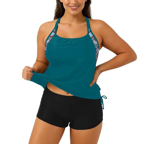 Maillot de bain deux pièces haut de gamme imprimé floral galbant et protecteur