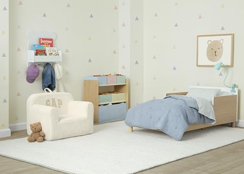 Delta Children - GapKids Wood Toddler Bed with Reversible Headboard - Greenguard Gold Certified, Natural/White