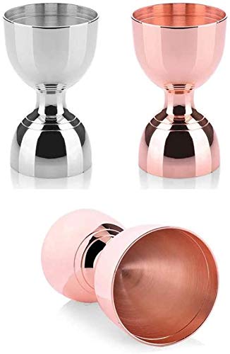 Set profesional coctelera de acero inoxidable 17 oz dorado miniatura 2