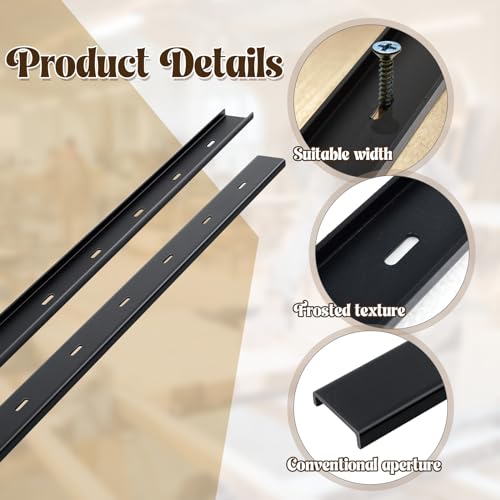Support de table en métal C-Channel Blulu pour dalle de bois et renfort de plateau de table - 4