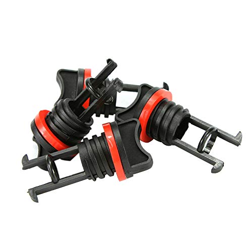 Yorten 4 peças de substituição de tampões de tampão de drenagem marítima/barco somente rosca grossa