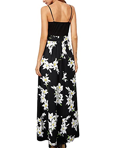 Image of Newshows Women's 2026 Lightweight Summer Wedding Guest Beach Vacation Casual V Neck Split Flowy Maxi Dress