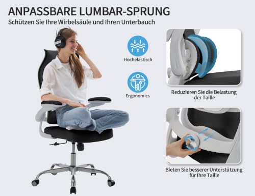 Image of TRALT High Back Office Chair, Ergonomic Desk Chair