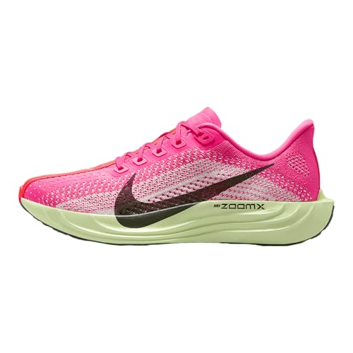Nike Pegasus Plus Women's Road Running Shoes (HV3032-600, Hyper Pink/Bright Crimson/Barely Volt/Sequoia)