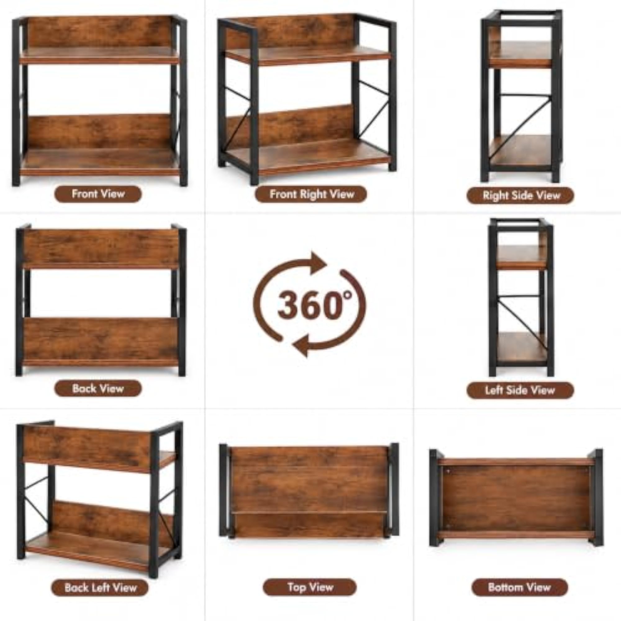 2-Tier Multipurpose Storage Rack for Kitchen & Bathroom
