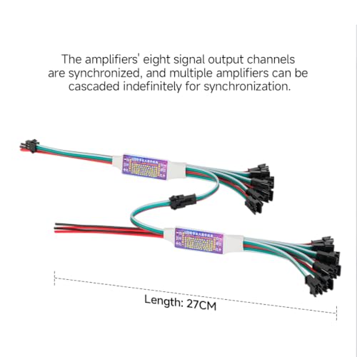 Image of BTF-LIGHTING WS2812B WS2811 16703 SK6812 WS2814 IC etc 3PIN TTL Amplifier 1 to 8 Support 3PIN Addressable LED Strip,Fairy String,Matrix Panel,Module etc DC5V DC12V DC24V