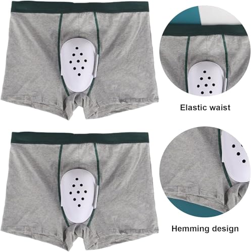 Breathable Boxer Shorts for Boys Post Circumcision Recovery, Soft Cotton Circumcision Underwear, Surgery Recovery Pants(black,5XL-5XLarge)3