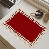 Hixingo Alfombrilla Escurreplatos Antideslizante, Alfombrilla Cafetera...