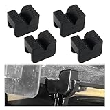 4PCS Pinch Weld Jack Pad with Slotted Design,2 Ton Jack Stand Pads with Non-Slip Diamond Lattice Raised Texture to Avoid Chassis Scratches,Rubber Pinch Weld Jacks Adapter