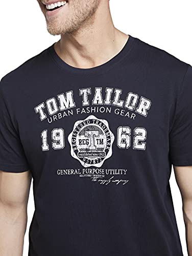 TOM TAILOR Uomini T-shirt met logoprint - Afbeelding 5