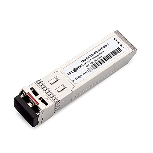 HPC Optics Compatible with Meraki MA-SFP-10GB-ER 10GBASE-ER SFP+ Transceiver | 10G ER 40KM 1550NM MA-SFP-10GB-ER-HPC