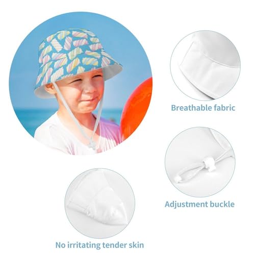 American and Canadian FlagsChildren's Bucket Hat for Boys and Girls, Breathable Summer Beach Hat4