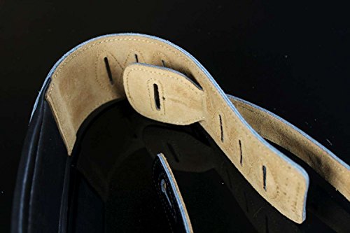 Iconic Leathers 3.25" Wide Black Dual Padded Guitar And Bass Strap Il-5Blk #TOP6