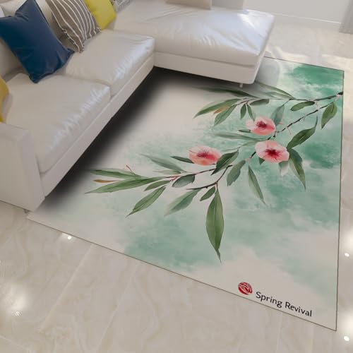 Tapis de fleurs lavable et antidérapant contre les glissades - 2