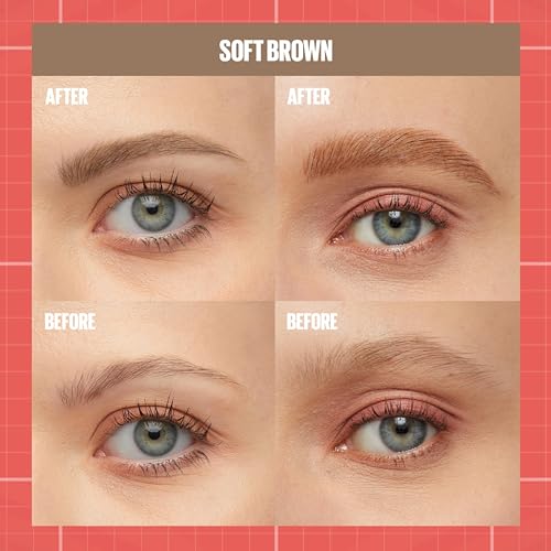 Maybelline New York, Build A Brow: 2 in 1 Brow Pen + Sealing Gel, Real-looking, Fuller Brows, Waterproof - Image 2