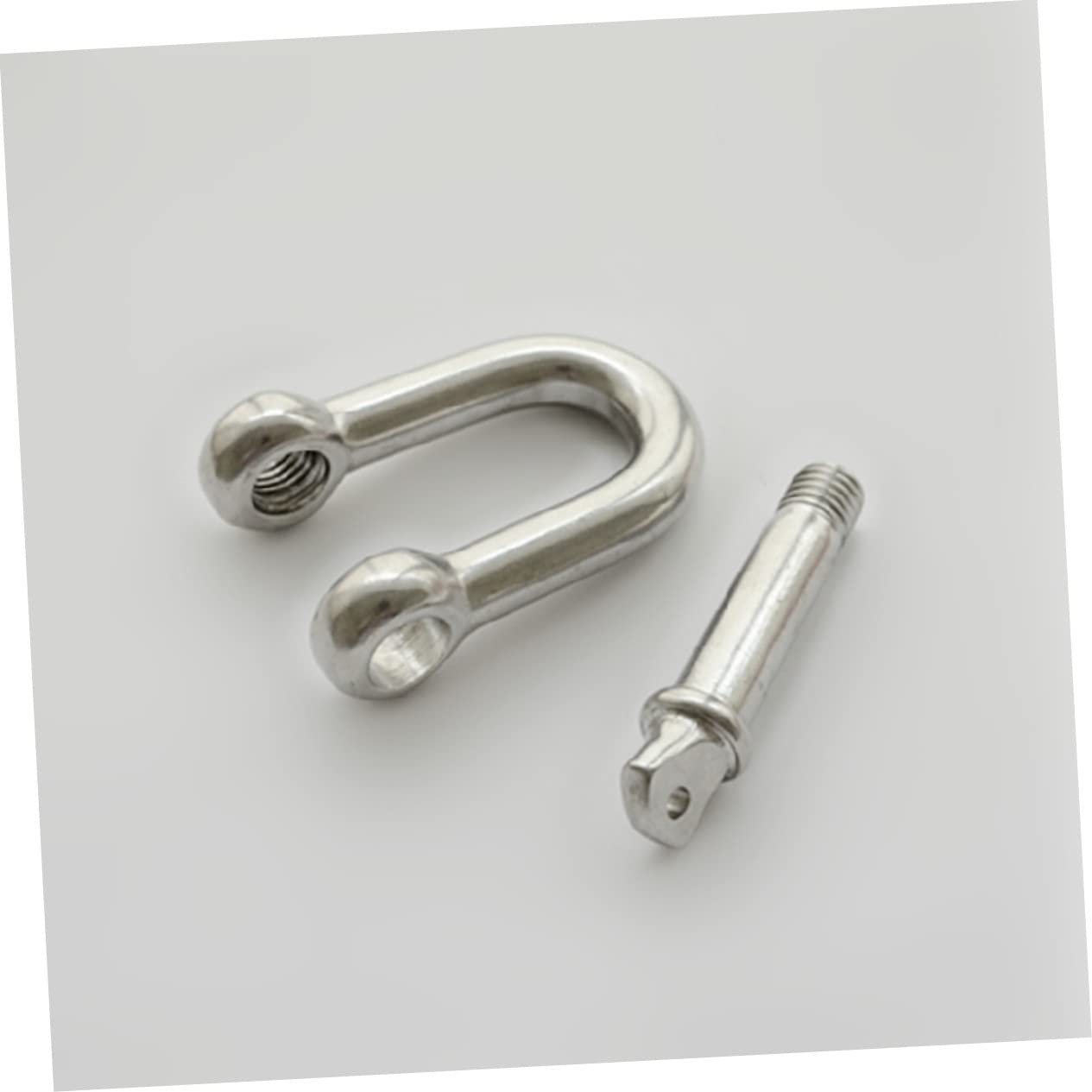 NAMOARLY D Shackle Stainless 2pcs 304 Marine Rigging Shackle d Ring for Industrial Use