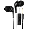 Amazon Basics In Ear Wired Headphones, Earbuds with Microphone No Wireless Technology, Black