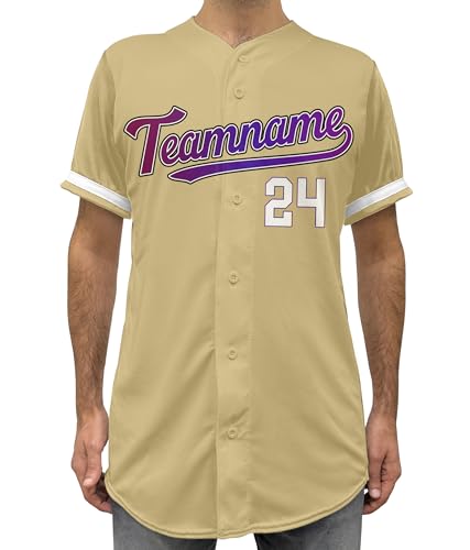 Custom Baseball Jersey w/Name Number Team Personalized Baseball Shirts for Youth Design 16