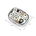 Cute Cat Foot Paw Pill Box Portable 2 Compartment Pill Case Hold Vitamins