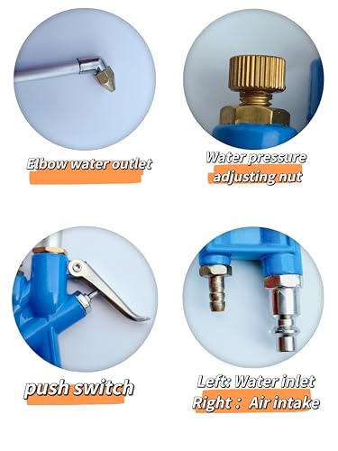 Image of LINFEI Air Blower Gun,Water and Air Dual-Purpose Engine Cleaning Gun, 1P | Aluminum Alloy High-Pressure Water Gun, Oil Removal Spray Tool