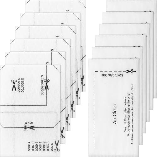 12 Stück Staubsaugerfilter Set Kompatibel mit Miele Complete C1 C2 C3、Compact C1 C2、Classic C1、Dynamic U1, 6 Motorschutzfilter, 6 Abluftfilter Kompatibel mit S200-S899、S2000-S8999