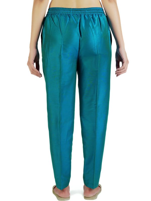 Image of Trouser Pants for Women,Stylish Trousers for Woman for Kurti Relaxed & Regular Straight fit Palazzo,Ethnic Bottom Formal Pants for Women Office wear Casual & Daily Use