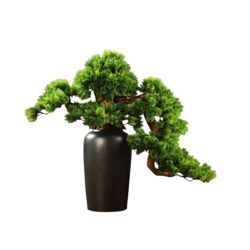 Bonsái artificial pino pequeño para decorar interiores oscuros sin necesidad de riego 2