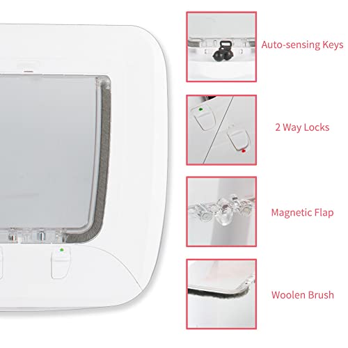 HIDROSIL Magnetic Key Pet Door for Cat and Dog, Upgraded Interior and Exterior Pet Screen Door with 2 Auto-Sensing Keys… - Image 3