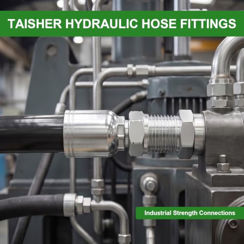 Image of TAISHER 6PCS 1 /4 inchHose x 1 /8 inch NPT Male Hydraulic Hose Fittings