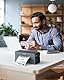 POLONO Bluetooth Etikettendrucker, Etikettiergerät 4x6 DHL labeldrucker, Ettikettendrucķer Label Printer für iOS, Android, Windows und Mac, Kompatibel mit Amazon, Ebay, Shopify, Etsy, USPS (Grau)