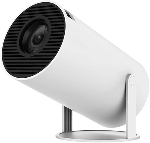 Hy300, by Salange, Smart Portable Android 11 Mini Projector, 220 ANSI, 4K/1080P, Wi-Fi 5G BT 5.0, 180 Degree Rotation (A2)