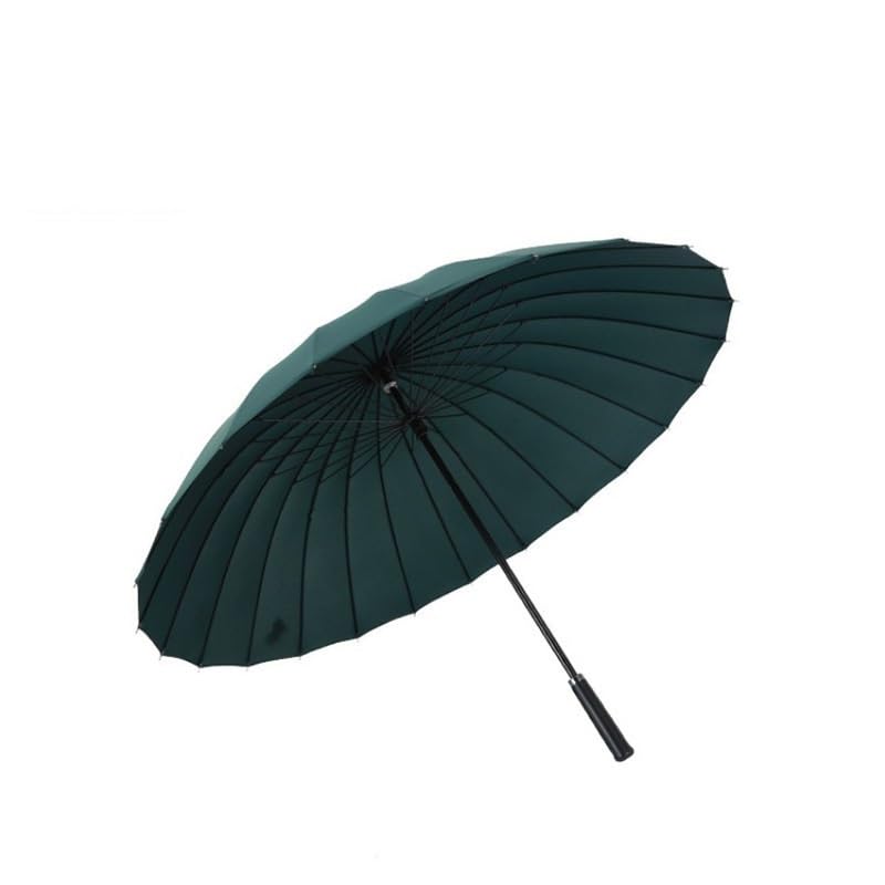Parasole Wiatroszczelne 24 Rib Prosty Parasol Męski Duży Parasol Biznesowy Z Długim Uchwytem Parasol Podróżny