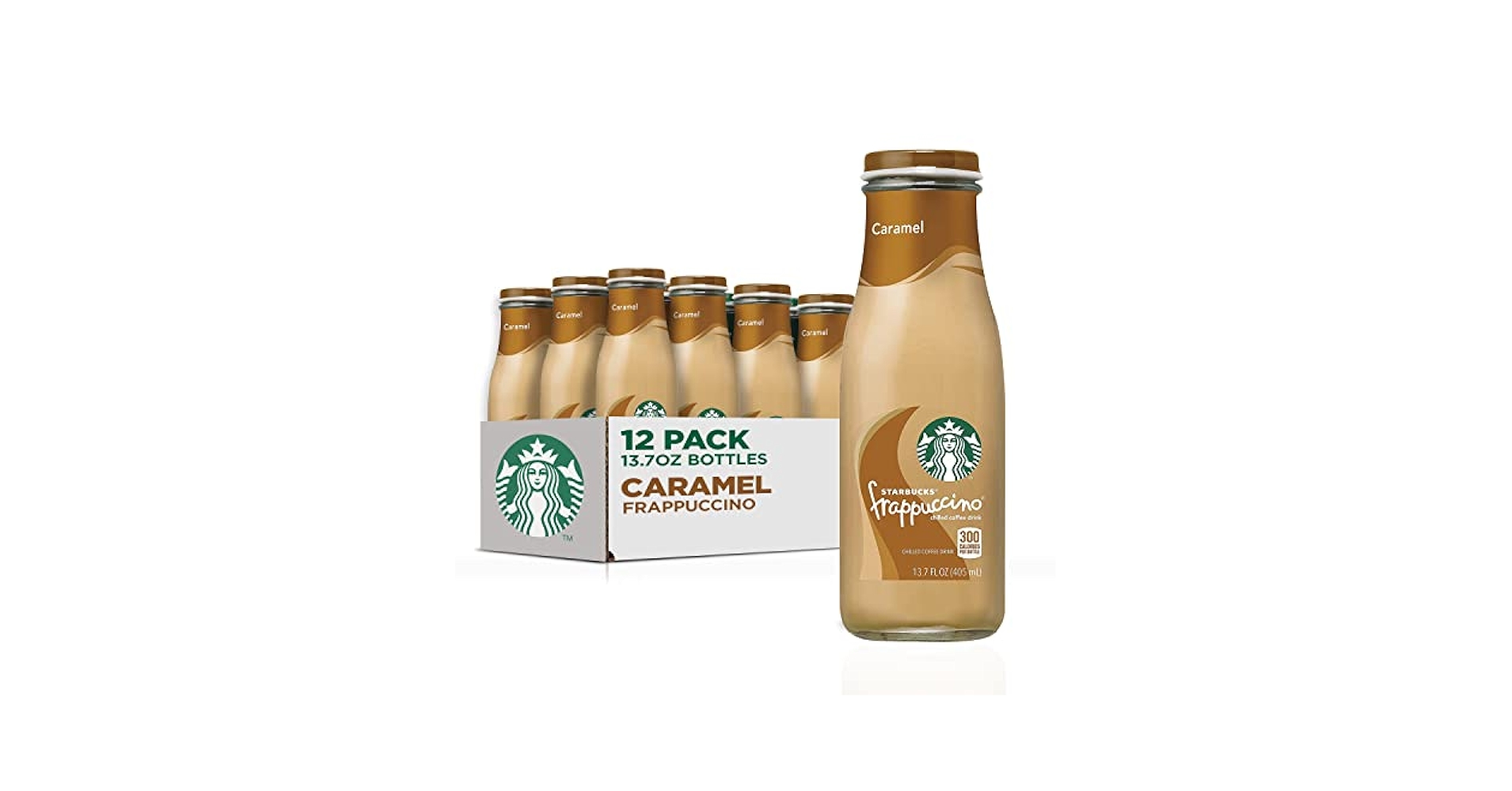 Amazon.com: Starbucks 星巴克星冰樂咖啡飲料,焦糖,15 盎司(約