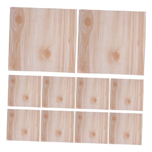 NUOBESTY 10piezas Pintado Adhesivo De Madera Realistas Fácil De Aplicar y Duradero Para Sala De Estar Cocina Bricolaje Decoración De Pared