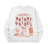 The Lumineers Official Merch Bright Side Crew Neck Sweater, White, X-Large