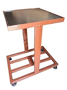 HIMAJI Double Inverter UPS Battery Trolly Stand for Home and Office Flat and adjustable Standing Battery Trolly (1Inch Pipe, with 4 Strong Stopper Threaded) - Heavy duty Metal Inverter and Battery Stand Trolley