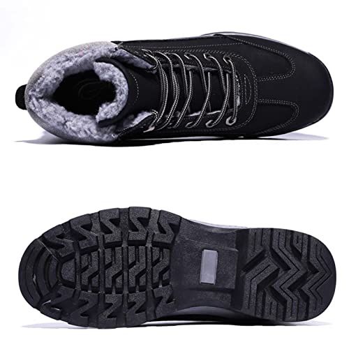 Winterschoenen voor heren, warm, waterdicht, outdoor, trekking, wandelschoenen, veters, antislip, outdoor winterlaarzen - Image 3