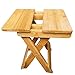 Drewniany stołek kwadratowy, składany stołek dziecięcy, przenośny dom, lite drewno, stołek wędkarski, mały stołek, piękny i praktyczny (kolor : drewno, wymiary: 25 x 27 x 22 cm)