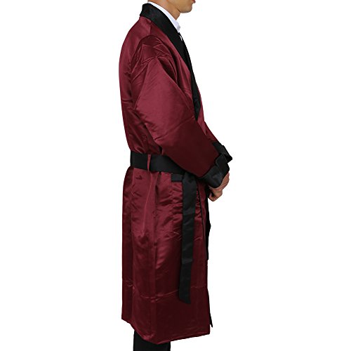 Duke & Digham Men's Long Heavyweight Satin Robe3