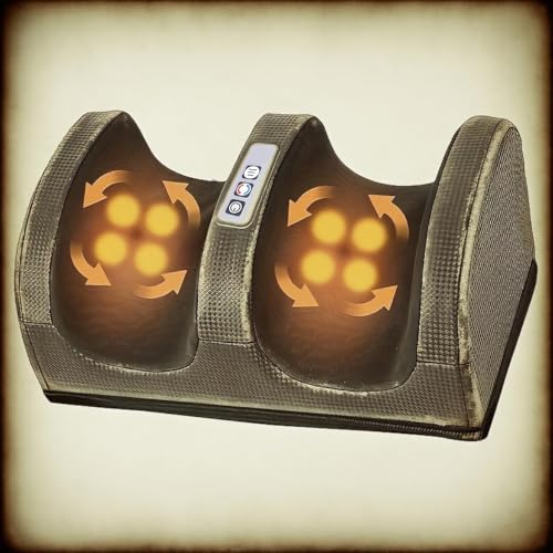 Masajeador eléctrico para pies - Negro, con función de calentamiento y masaje profundo. Alivia la fatiga de pies, piernas y manos. miniatura 1